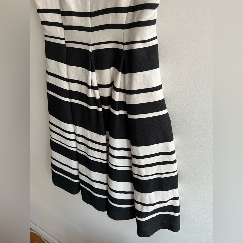 Kate Spade Black and White Cape Stripe Dress, 2 - Picture 7 of 10